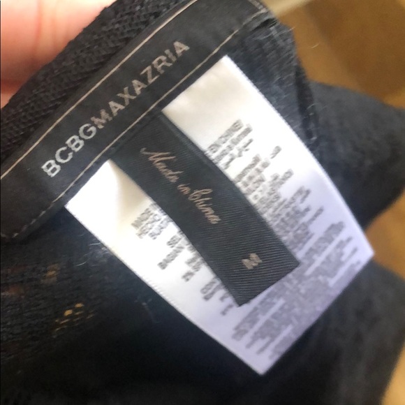 BCBC Fae Long Sleeve Lace Top Black M - Picture 7 of 7